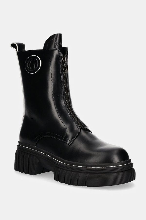 Guess Kožne gležnjače Guess ANNIA za žene, boja: crna, s platformom, FLFANN LEA10