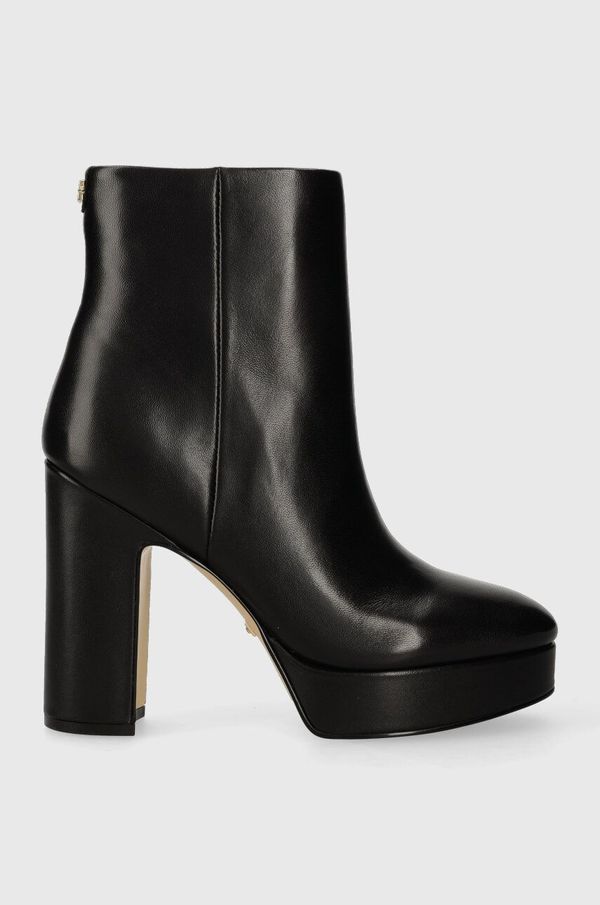 Guess Kožne gležnjače Guess TEMELA za žene, boja: crna, s debelom potpeticom, FL7TML LEA10