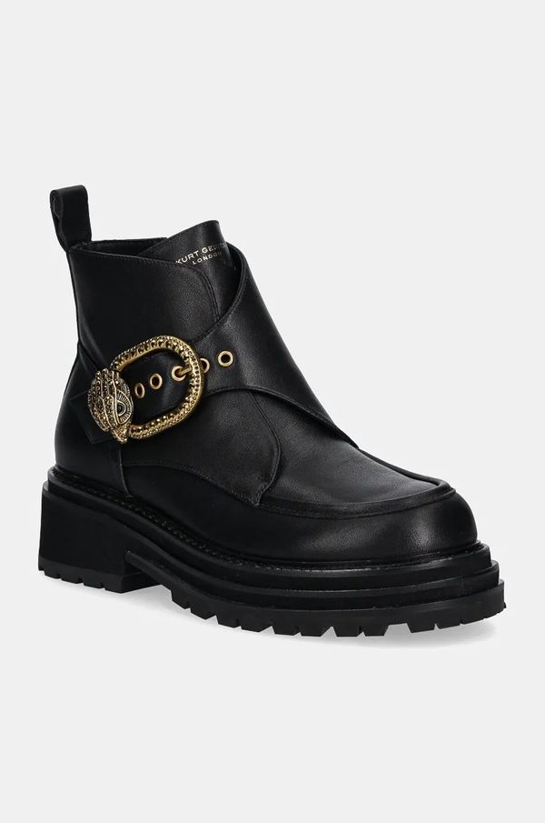 Kurt Geiger London Kožne gležnjače Kurt Geiger London Mayfair Chunky Boot za žene, boja: crna, s platformom, 3437900109