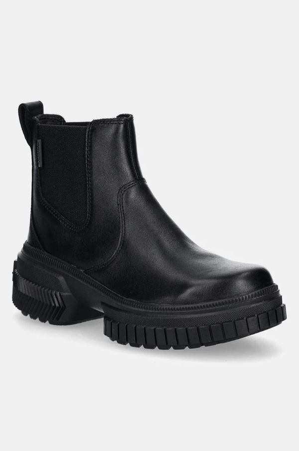 Sorel Kožne gležnjače Sorel ONA AVE CHELSEA BOOT WP za žene, boja: crna, s platformom, 2102161010