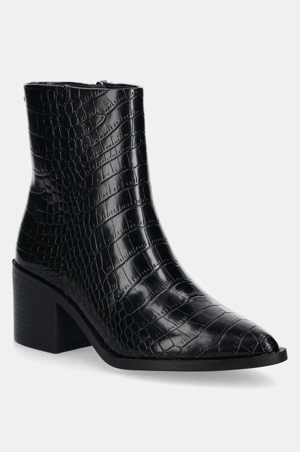 Steve Madden Kožne gležnjače Steve Madden Admire za žene, boja: crna, s debelom potpeticom, SM11003355