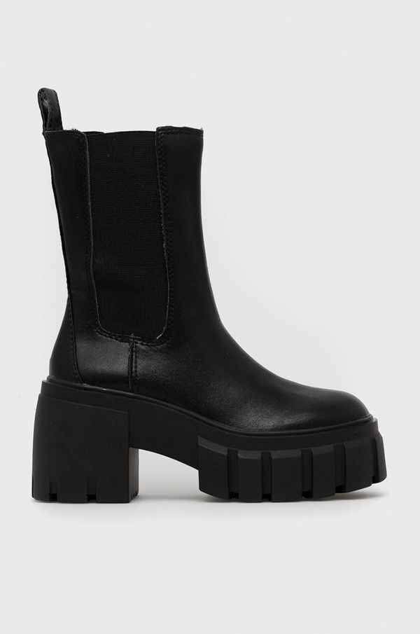 Steve Madden Kožne gležnjače Steve Madden Ballistic za žene, boja: crna, s debelom petom