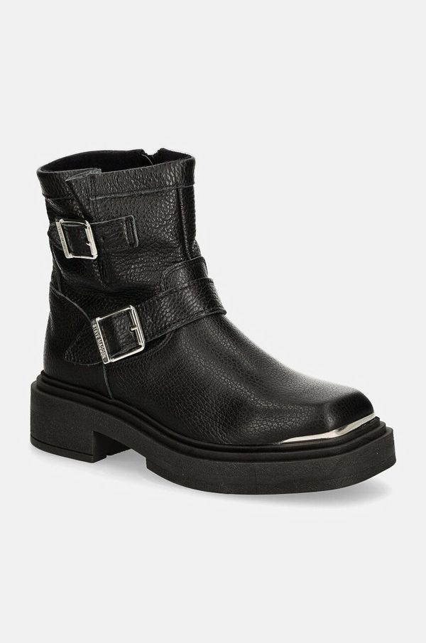 Steve Madden Kožne gležnjače Steve Madden Choice za žene, boja: crna, s platformom, sa srednje toplom podstavom, SM11003227