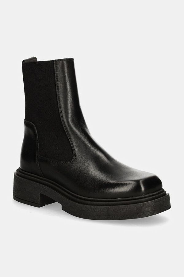 Steve Madden Kožne gležnjače Steve Madden Churro za žene, boja: crna, s platformom, SM11003363