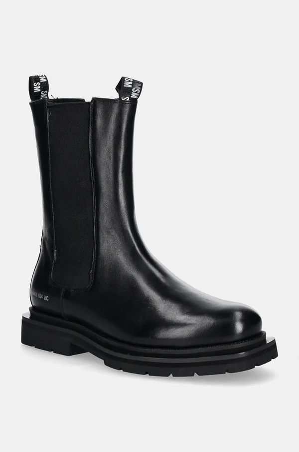 Steve Madden Kožne gležnjače Steve Madden Highflyer za muškarce, boja: crna, SM12000791