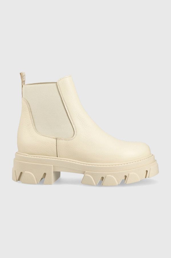 Steve Madden Kožne gležnjače Steve Madden Mixture za žene, boja: bež, s platformom