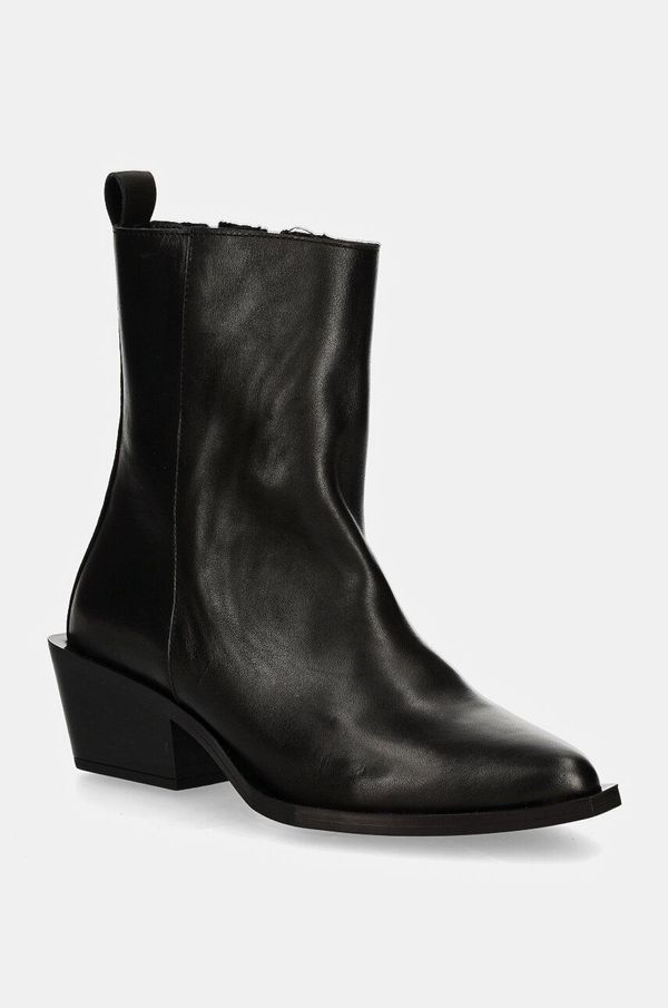 Steve Madden Kožne gležnjače Steve Madden Xylena za žene, boja: crna, s debelom potpeticom, SM11003317