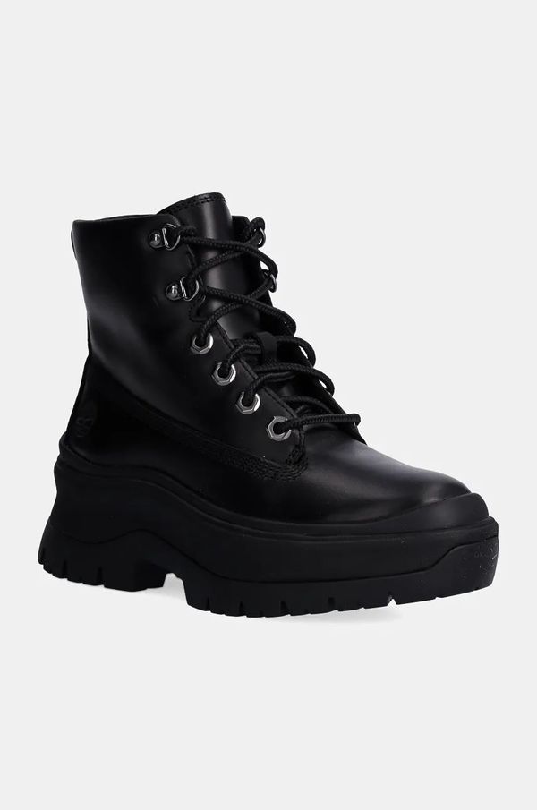 Timberland Kožne gležnjače Timberland Roxie Lane za žene, boja: crna, s platformom, TB0A295JW021