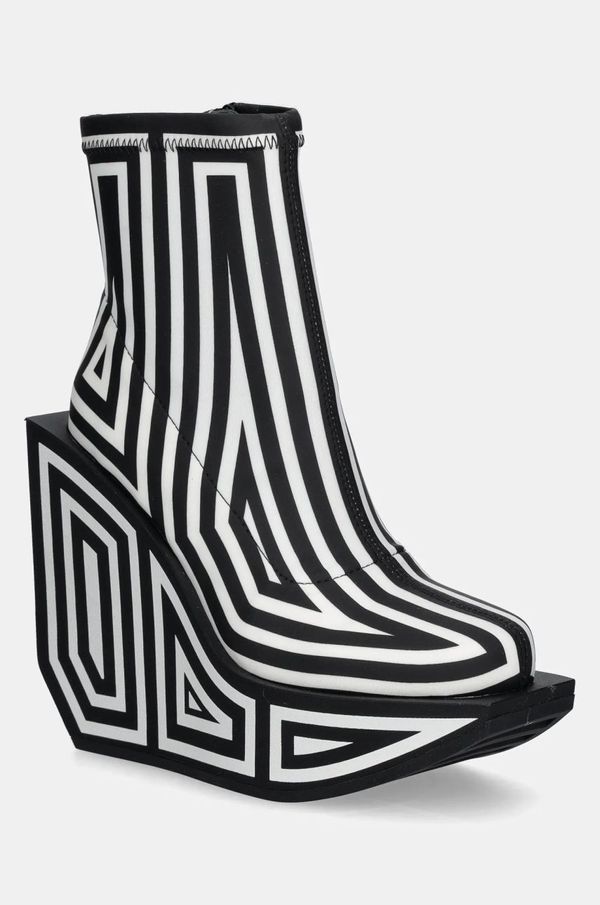 United Nude Kožne gležnjače United Nude Wa Bootie Hi za žene, boja: crna, s platformom, 1087951082