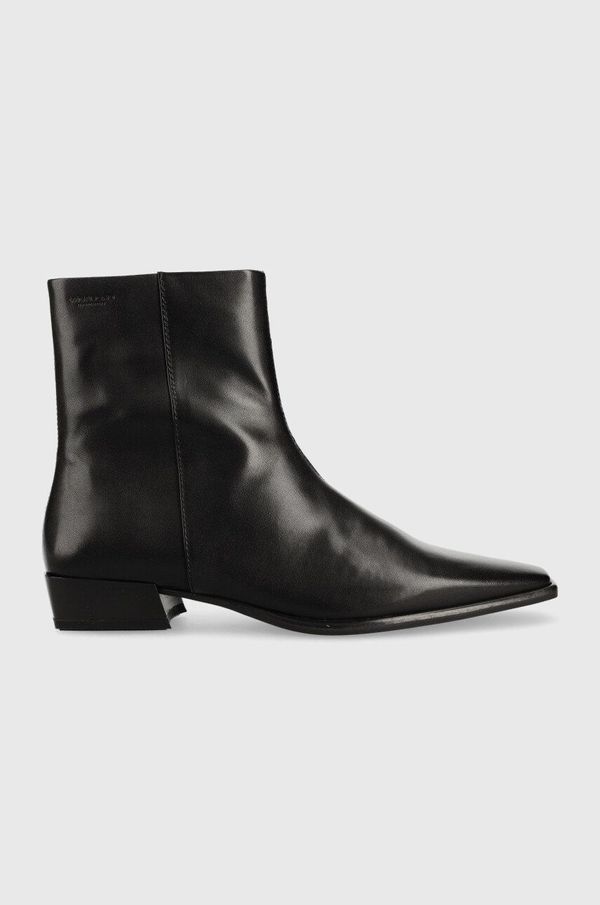 Vagabond Shoemakers Kožne gležnjače Vagabond Shoemakers Nella za žene, boja: crna, ravna potpetica