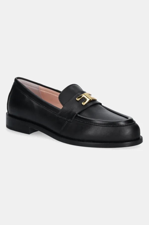 Elisabetta Franchi Kožne mokasinke Elisabetta Franchi boja: crna, F4A4-E0260