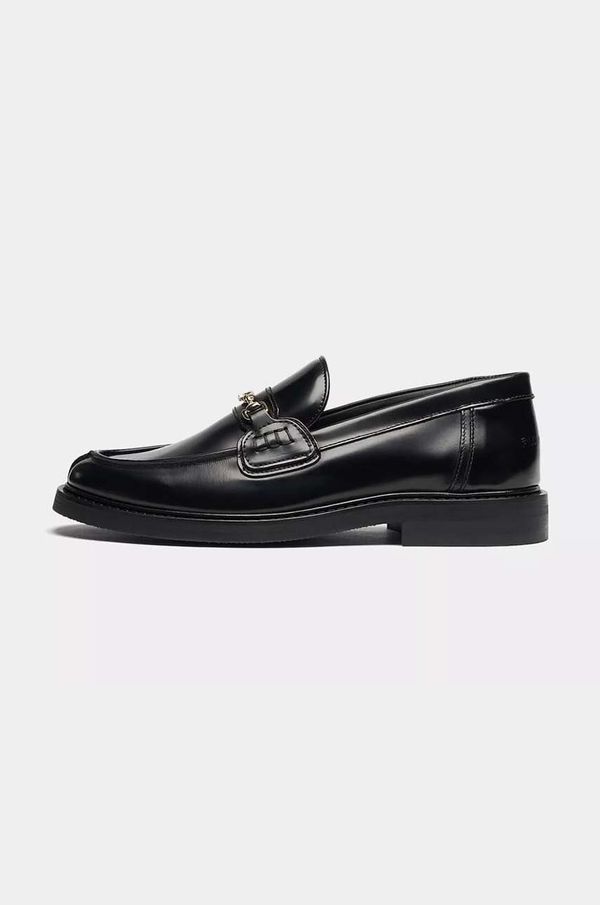 Filling Pieces Kožne mokasinke Filling Pieces Loafer Polido za žene, boja: crna, ravni potplat, 44233191847