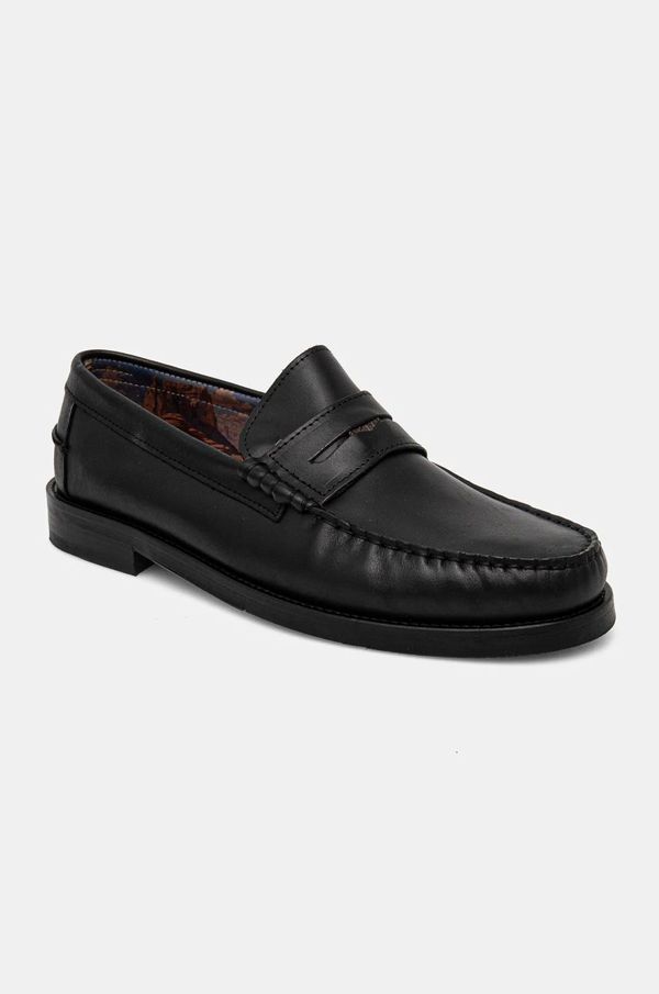 Naked Wolfe Kožne mokasinke Naked Wolfe Riviera za muškarce, boja: crna, Riviera Black Leather