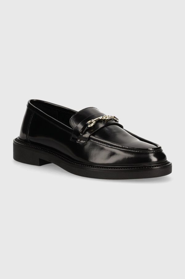 Steve Madden Kožne mokasinke Steve Madden Huddles za žene, boja: crna, ravni potplat, SM11002911