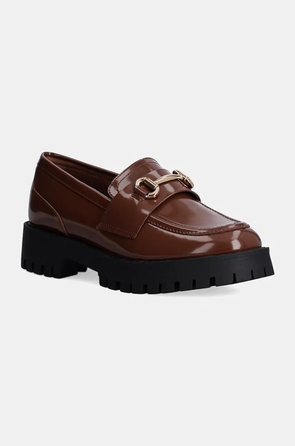 Steve Madden Kožne mokasinke Steve Madden Lando-CN za žene, boja: bež, s platformom, SM11002936