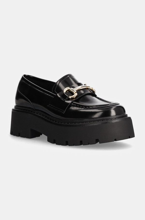 Steve Madden Kožne mokasinke Steve Madden Occupy za žene, boja: crna, s platformom, SM11003276