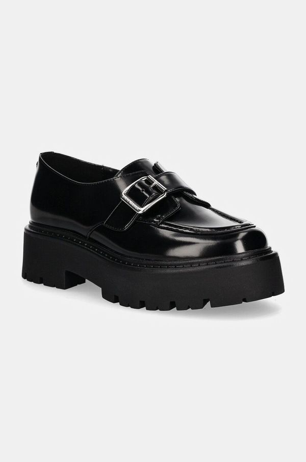 Steve Madden Kožne mokasinke Steve Madden Outlined za žene, boja: crna, s platformom, SM11003285