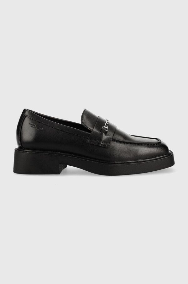 Vagabond Shoemakers Kožne mokasinke Vagabond Shoemakers JILLIAN za žene, boja: crna, ravna potpetica, 5543.001.20