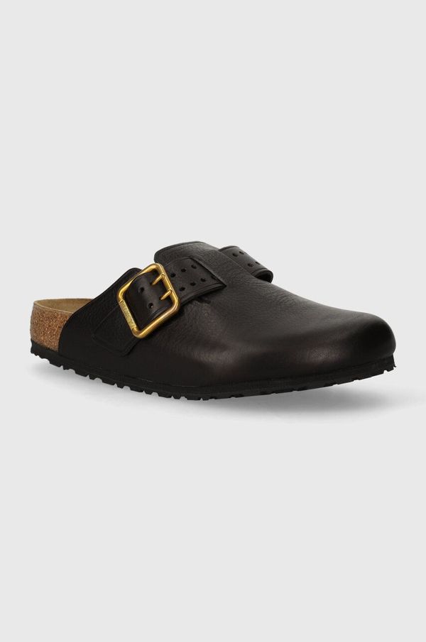 Birkenstock Kožne natikače Birkenstock Boston Bold Gap za muškarce, boja: crna, 1022577