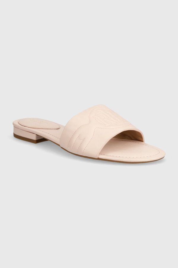 Lauren Ralph Lauren Kožne natikače Lauren Ralph Lauren Alegra za žene, boja: ružičasta, 802935537002