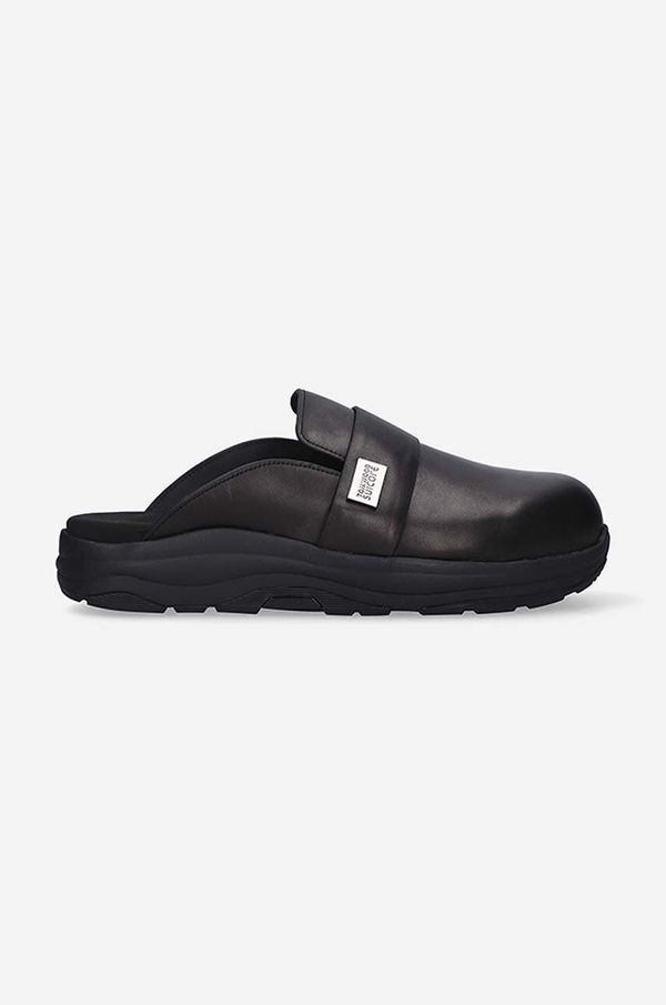 Suicoke Kožne natikače Suicoke x Tom Wood Wood Mako Leather za muškarce, boja: crna, 316LTW.LTW-BLACK