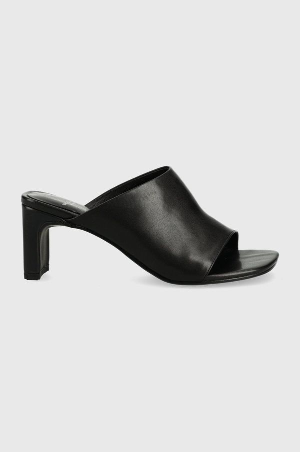 Vagabond Shoemakers Kožne natikače Vagabond Shoemakers Luisa za žene, boja: crna, s debelom potpeticom
