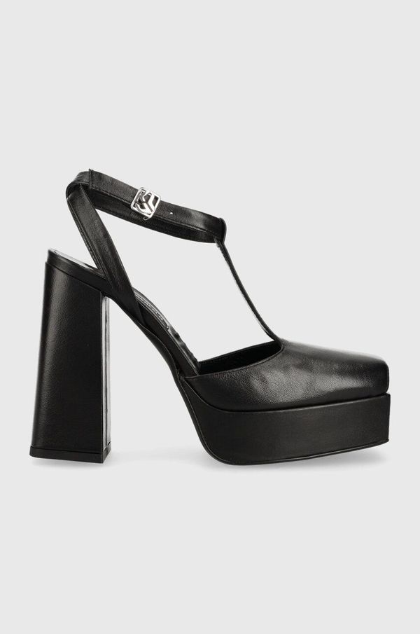 Karl Lagerfeld Jeans Kožne salonke Karl Lagerfeld Jeans SOIREE PLATFORM KLJ boja: crna, s debelom petom, s otvorenom petom, KLJ93111