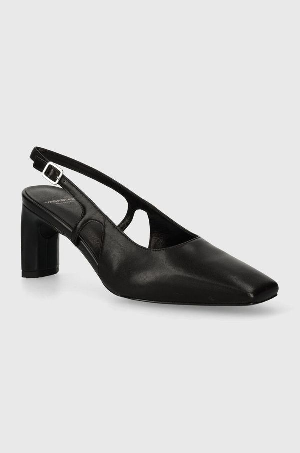 Vagabond Shoemakers Kožne salonke Vagabond Shoemakers VENDELA boja: crna, s debelom potpeticom, s otvorenom petom, 5723-101-20
