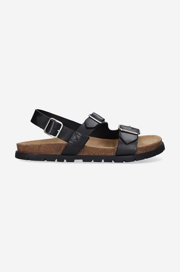 A.P.C. Kožne sandale A.P.C. Sandales Aly za muškarce, boja: crna, PXAWV-H51075 BLACK