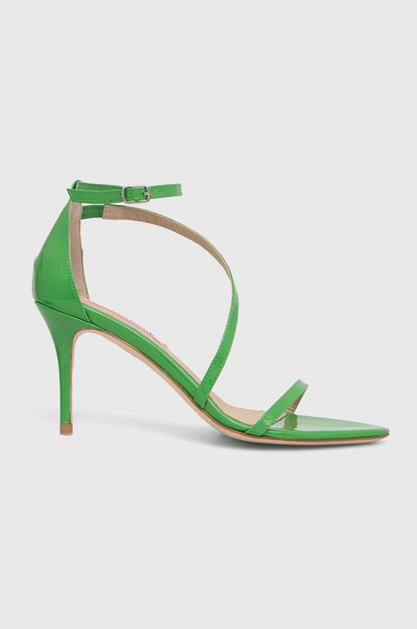 Custommade Kožne sandale Custommade Amy Patent boja: zelena, 000200098