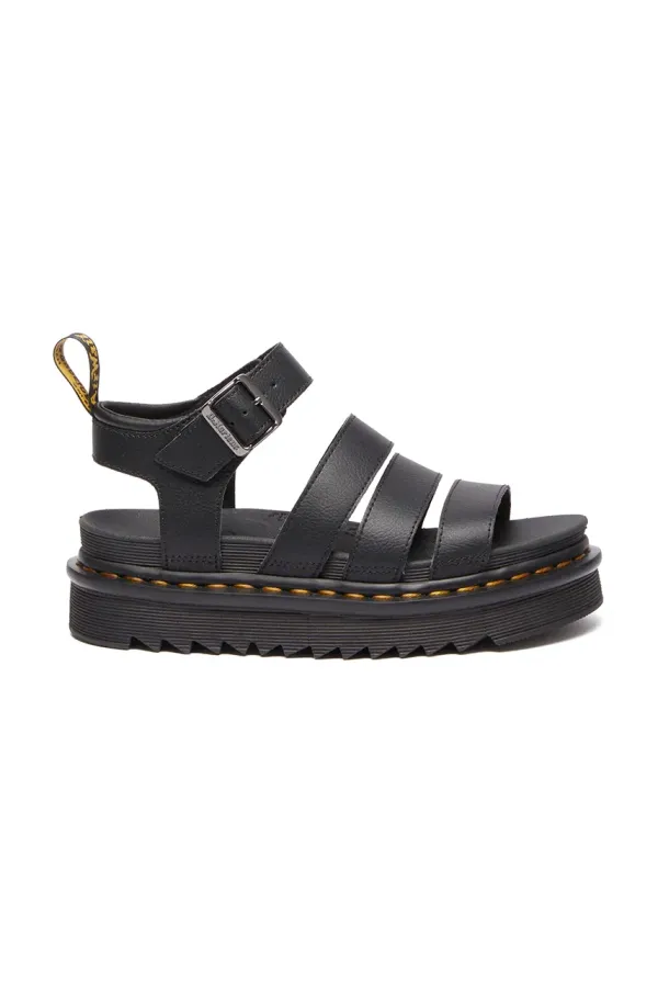 Dr. Martens Kožne sandale Dr. Martens Blaire za žene, boja: crna, s platformom, DM31520001