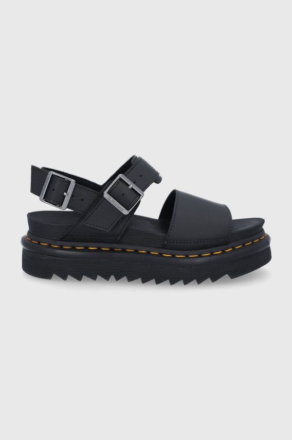 Dr. Martens Kožne sandale Dr. Martens Voss za žene, boja: crna, DM24233001.Voss-Black