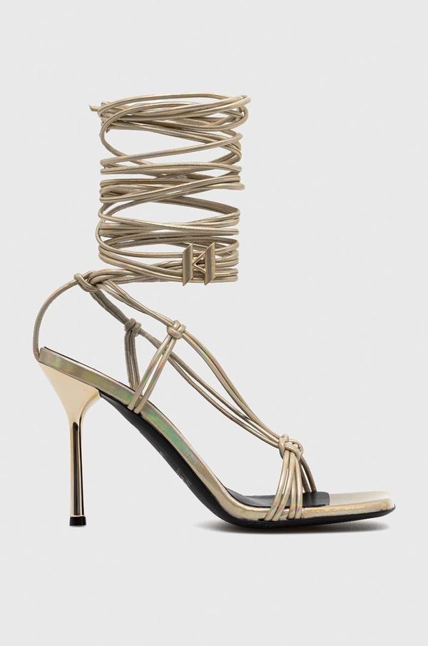 Karl Lagerfeld Kožne sandale Karl Lagerfeld KL30904 GALA boja: zlatna, KL30904