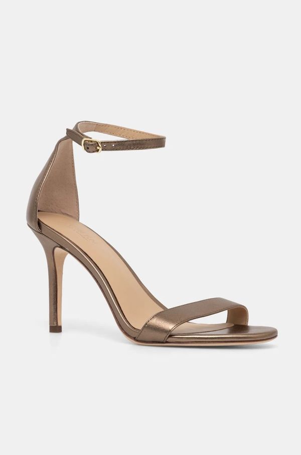 Lauren Ralph Lauren Kožne sandale Lauren Ralph Lauren Allie boja: zlatna, 802912334001