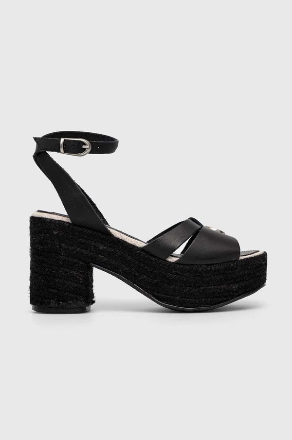 Pepe Jeans Kožne sandale Pepe Jeans TAFFY boja: crna, PLS90602