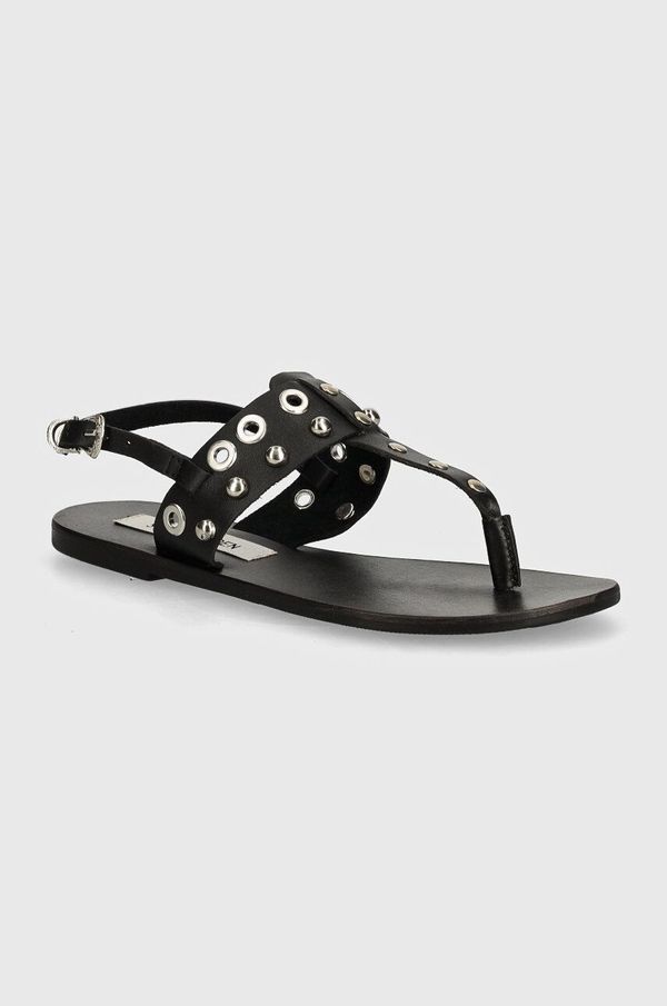 Steve Madden Kožne sandale Steve Madden Bionic za žene, boja: crna, SM11003065