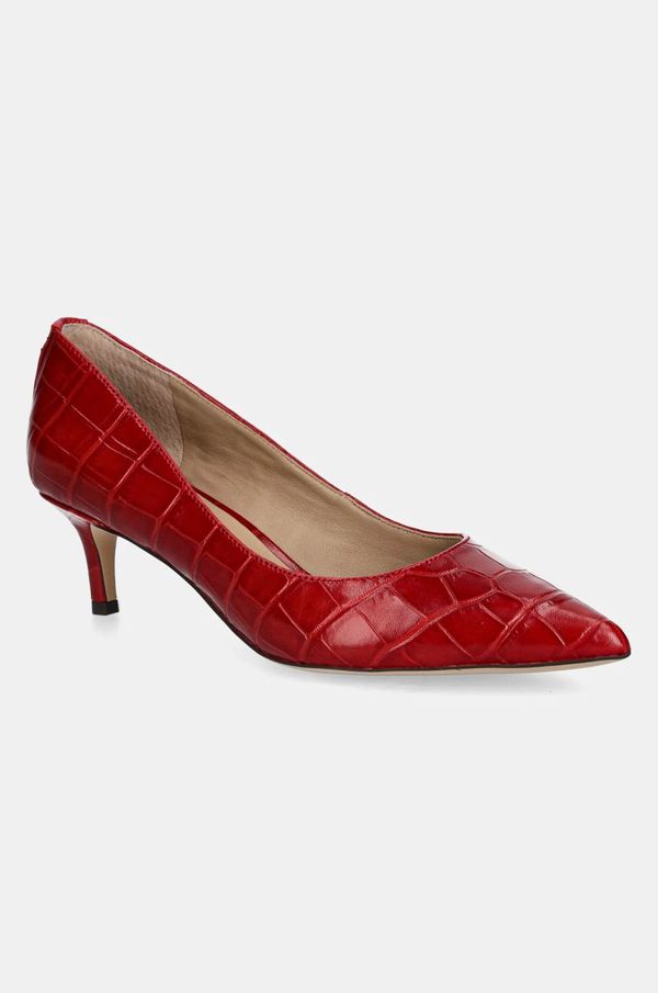 Lauren Ralph Lauren Kožne štikle Lauren Ralph Lauren Adrienne boja: crvena, 802951355004