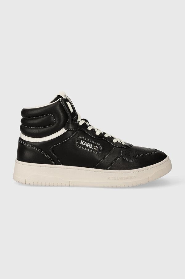 Karl Lagerfeld Kožne tenisice Karl Lagerfeld KREW KC boja: crna, KL53043