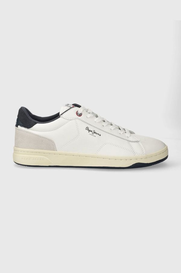 Pepe Jeans Kožne tenisice Pepe Jeans PMS00014 boja: bijela, KORE BASIC M