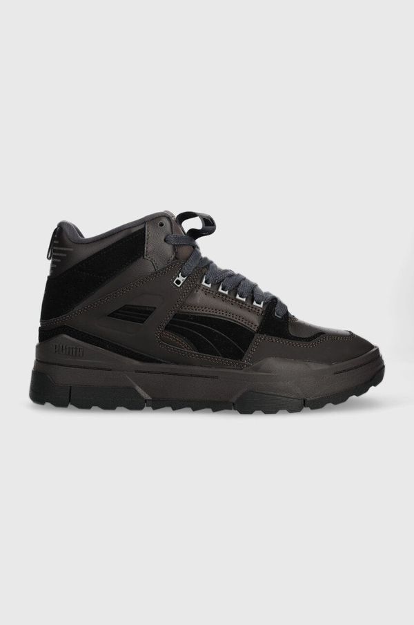 Puma Kožne tenisice Puma Slipstream Hi Xtreme boja: smeđa