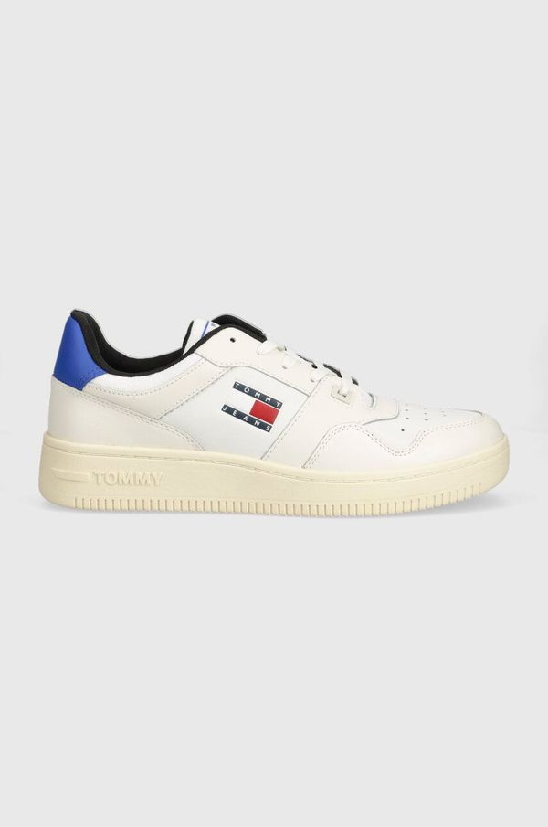 Tommy Jeans Kožne tenisice Tommy Jeans TJM BASKET COLOR boja: bijela, EM0EM01255