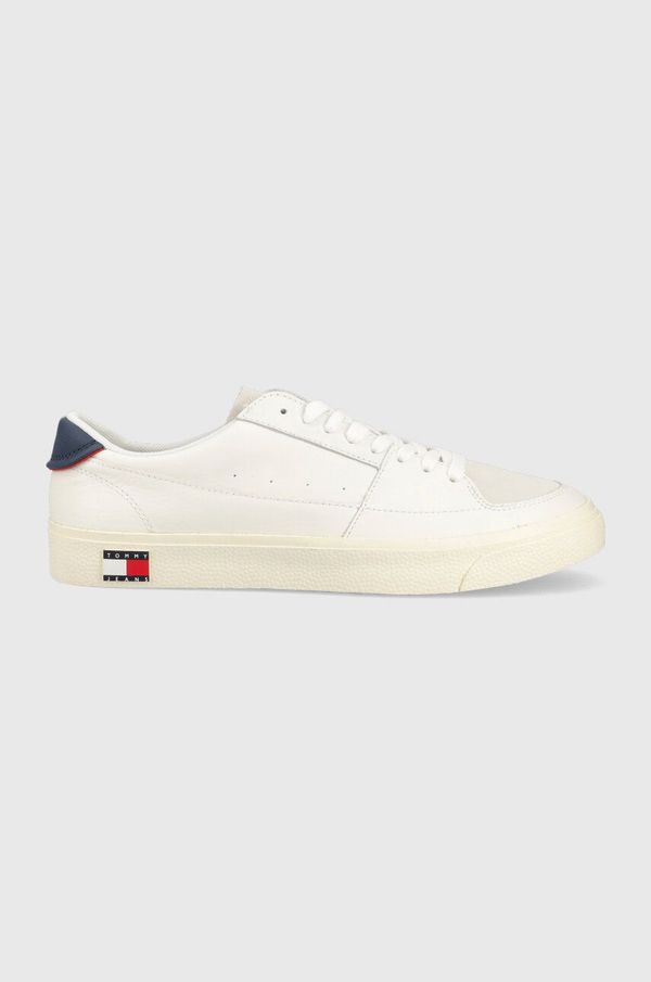 Tommy Jeans Kožne tenisice Tommy Jeans TOMMY JEANS VULCANIZED ESS boja: bijela, EM0EM01106