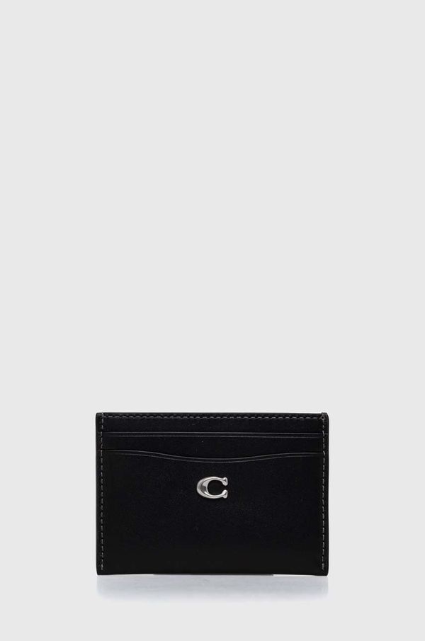 Coach Kožni etui za kartice Coach Essential Card Case boja: crna