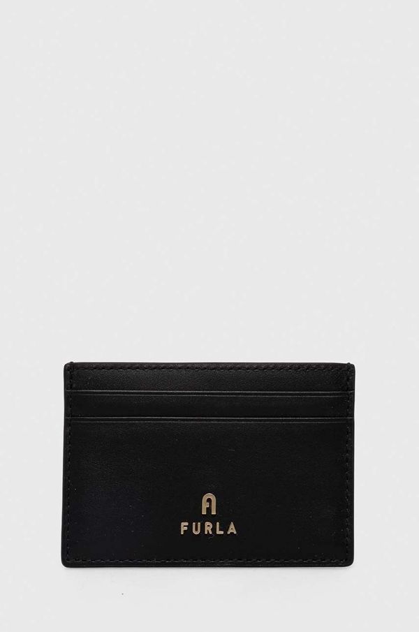 Furla Kožni etui za kartice Furla boja: crna
