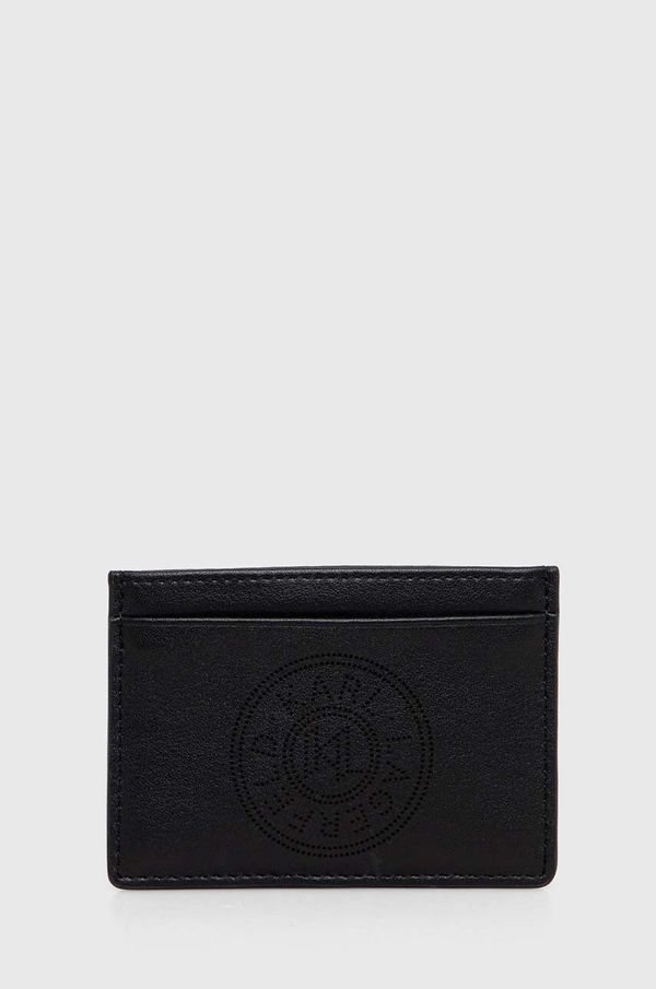 Karl Lagerfeld Kožni etui za kartice Karl Lagerfeld boja: crna, 245W3227