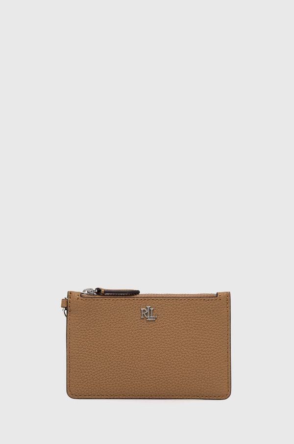 Lauren Ralph Lauren Kožni etui za kartice Lauren Ralph Lauren boja: smeđa, 432947628