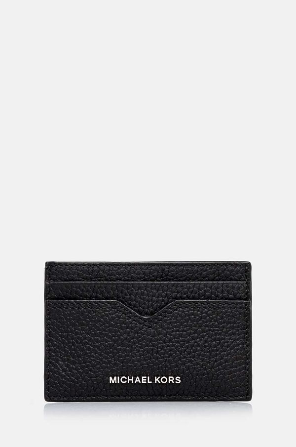 Michael Kors Kožni etui za kartice Michael Kors boja: crna, 39F4LHDD0L