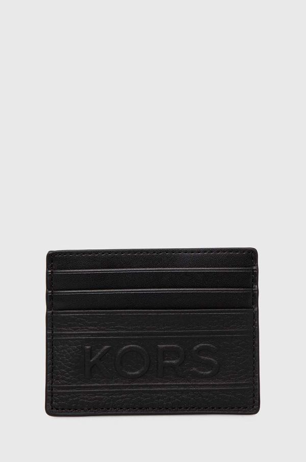 Michael Kors Kožni etui za kartice Michael Kors boja: crna, 39T4LHDD2O