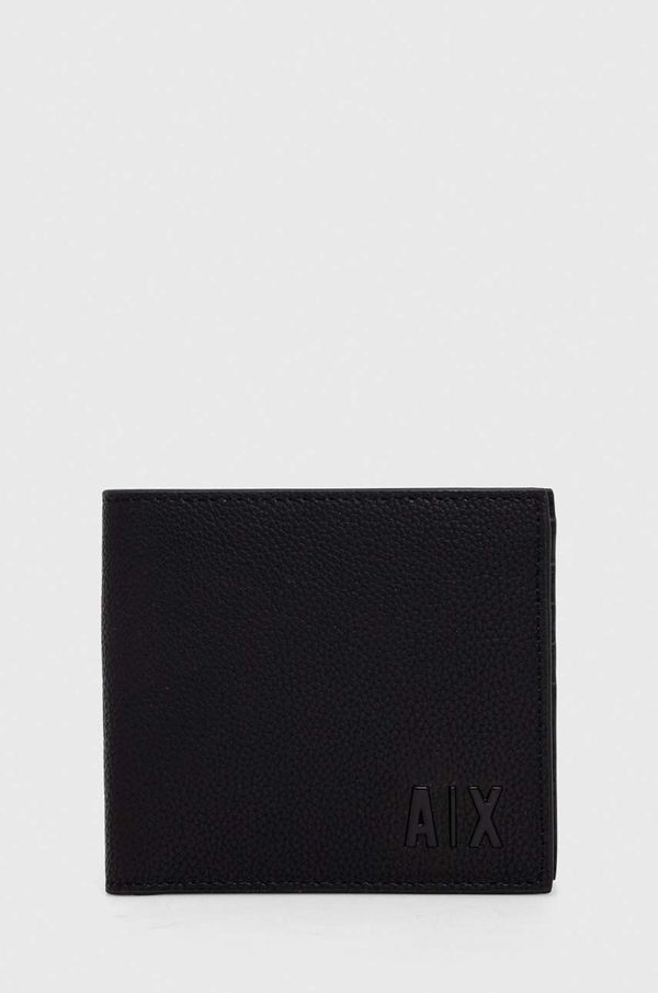 Armani Exchange Kožni novčanik Armani Exchange za muškarce, boja: crna