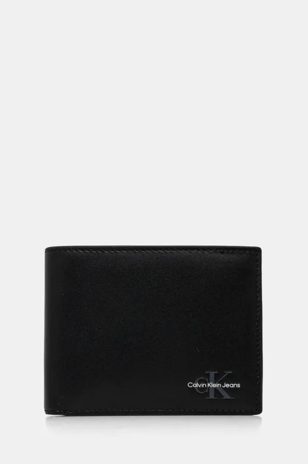 Calvin Klein Jeans Kožni novčanik Calvin Klein Jeans za muškarce, boja: crna, LV04G1030G